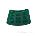 Boutons de boutons de silicone de silicone numérique vert foncé serrure